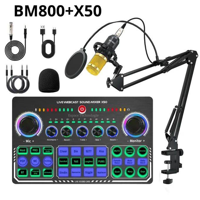 MICROPHON BM 800 AVEC CART SON X50