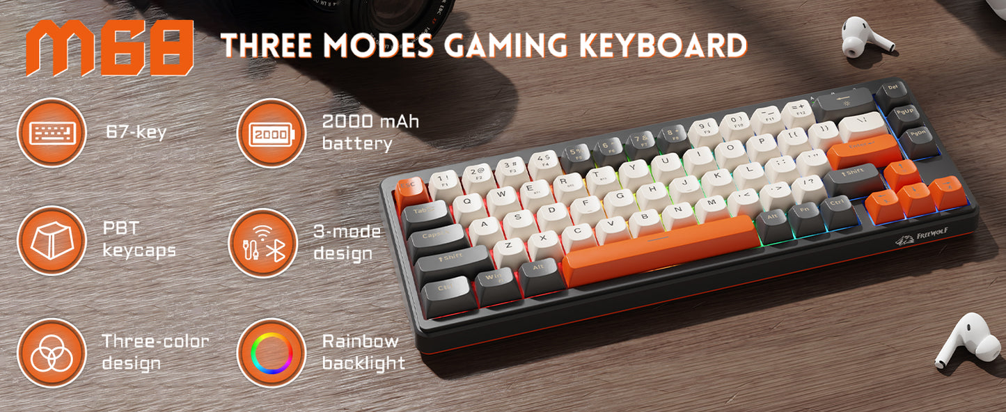 CLAVIER FREEWOLF M68